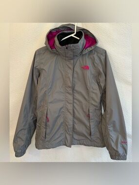 The North Face Hyvent Women's Gray Pink Jacket Size: Small